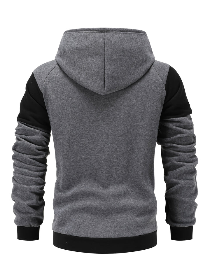 Bryce | Kleurblok Zip-Up Hoodie
