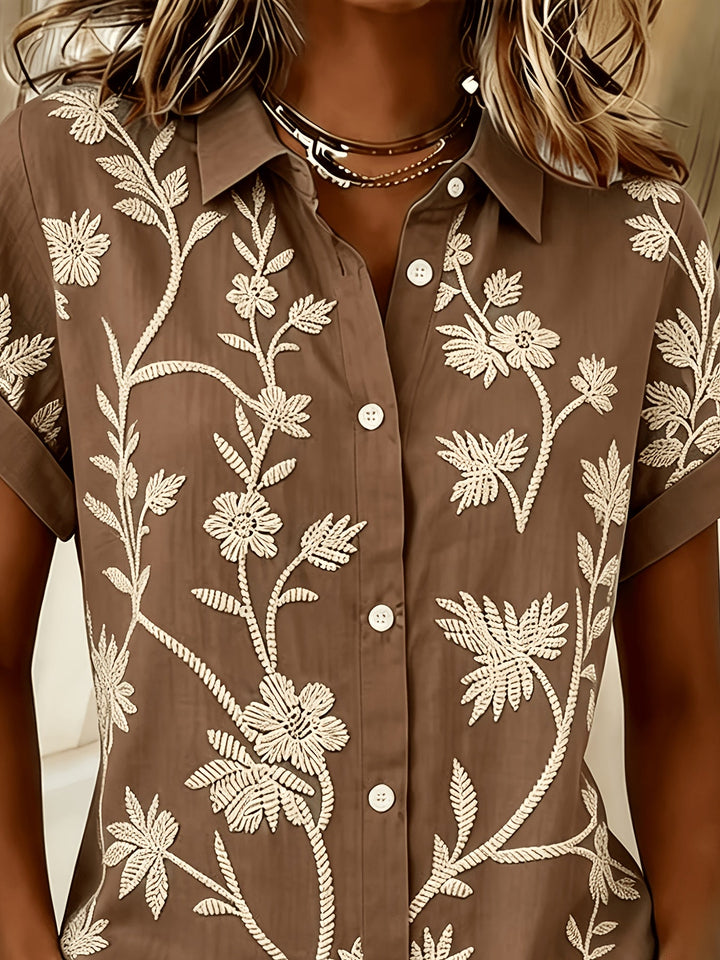 Regina | Botanische Print Shirt
