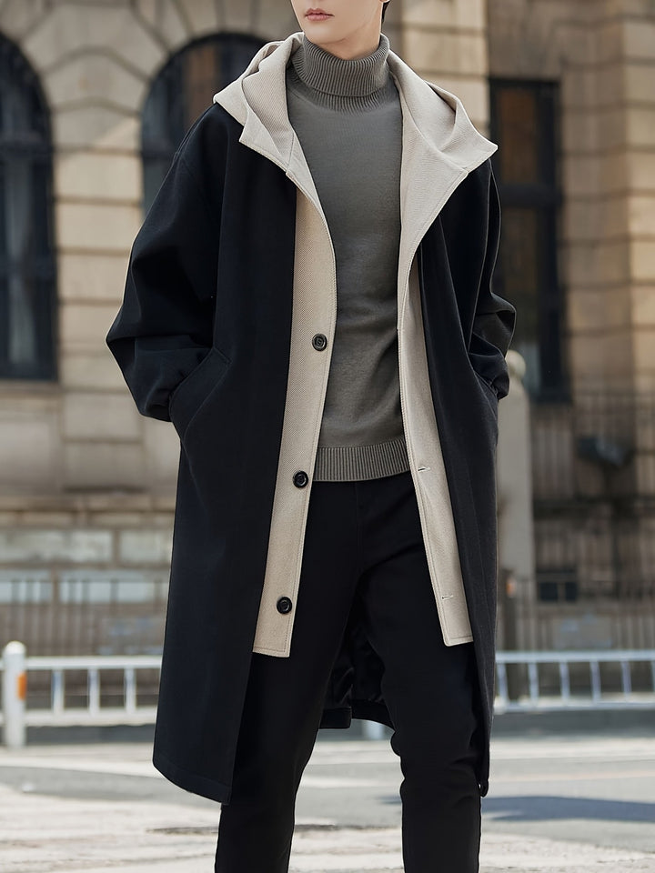 Harrison | Verfijnde Lange Hooded Coat