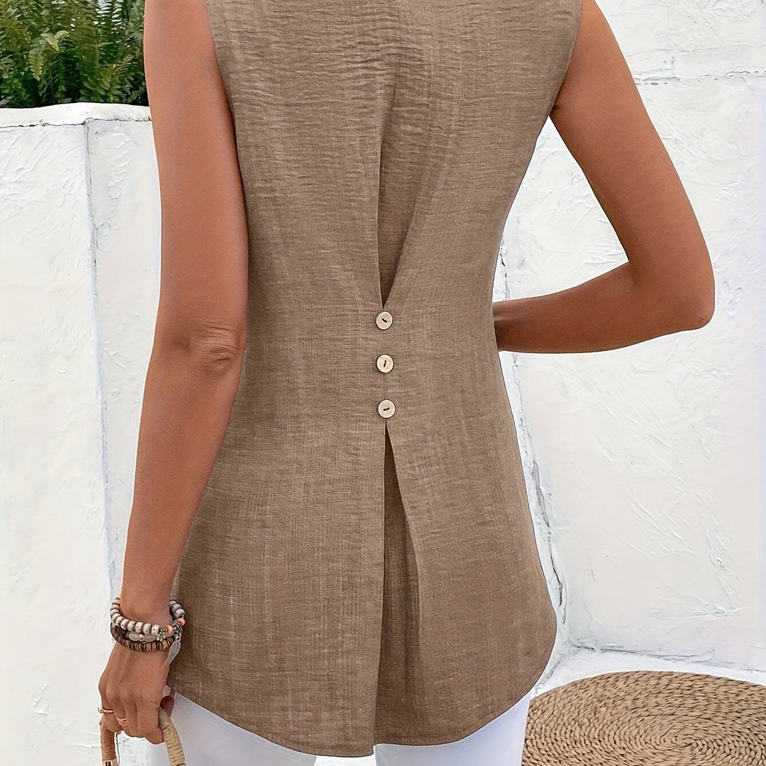 Farrah | Ontspannen Mouwloze Blouse