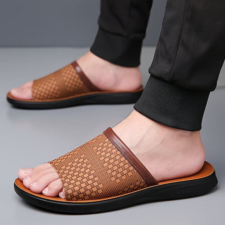 Elliot | Geweven Slide Sandalen