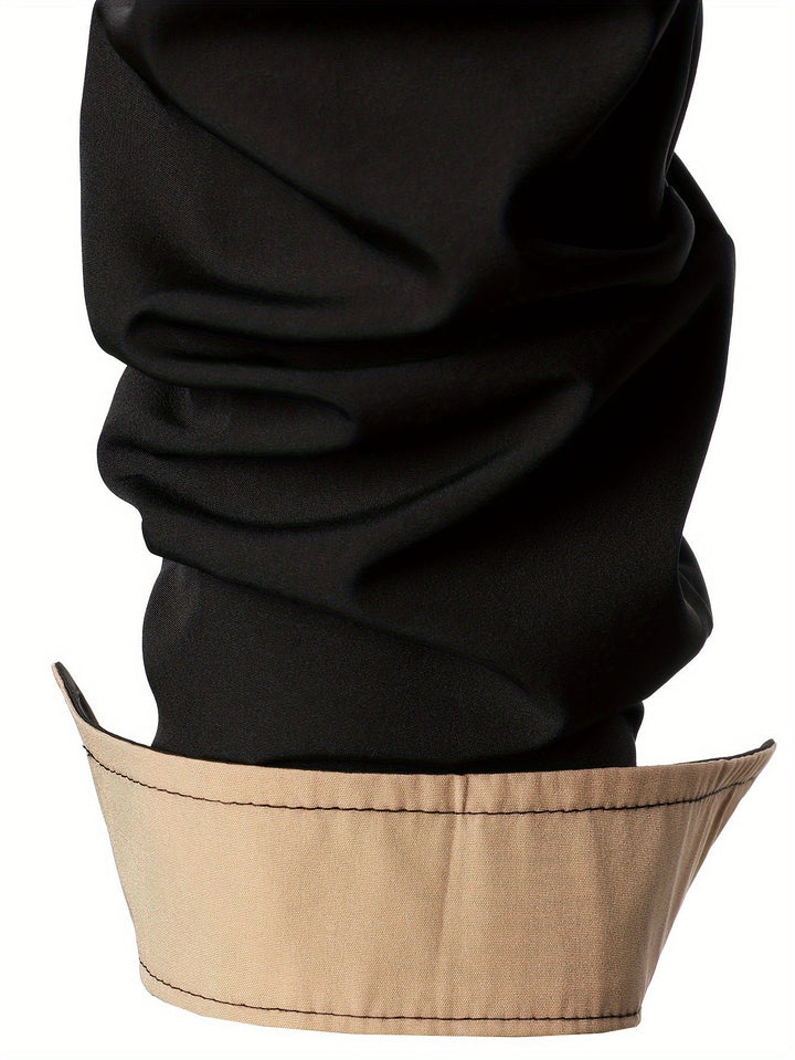 Lucille | Contrast-Trim Lange Mouw Shirt