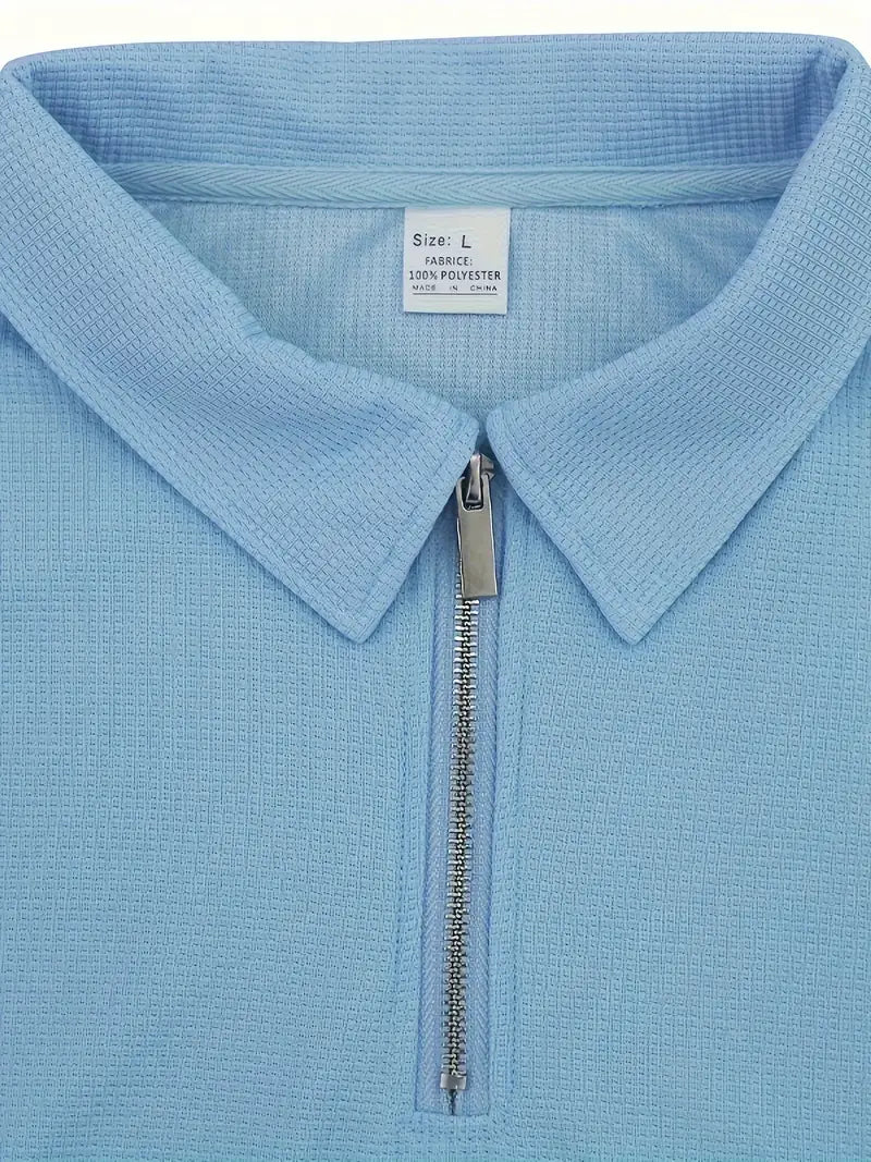 Grayson | Klassieke Rits Shirt en Korte Set