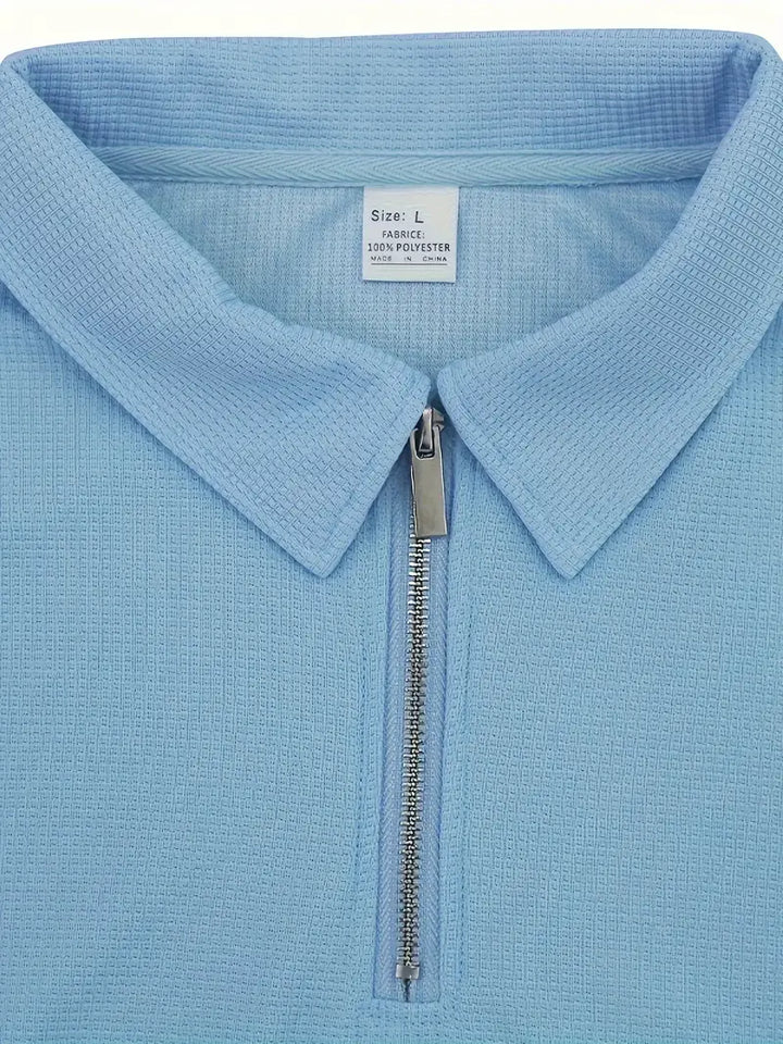 Grayson | Klassieke Rits Shirt en Korte Set