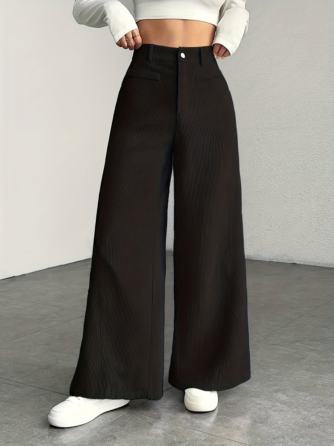 Kimberly | Hoge Taille Wijde Pantalon