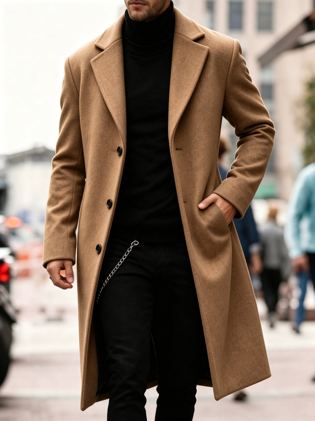 Chandler | Verfijnde Lange Trenchcoat