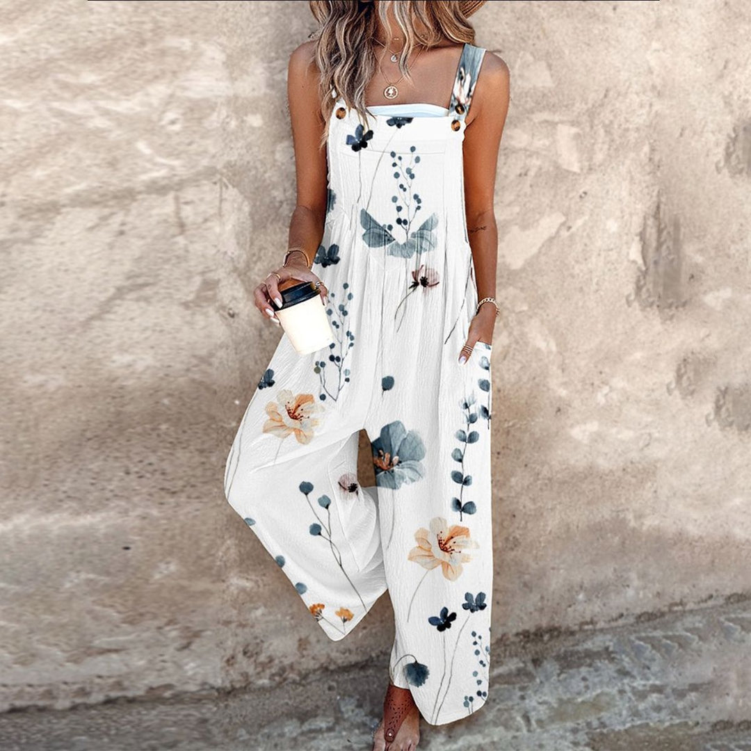 Marissa | Stijlvolle Bloemen Wide Leg Jumpsuit