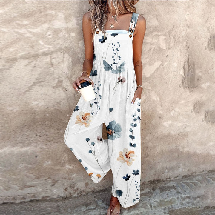 Marissa | Stijlvolle Bloemen Wide Leg Jumpsuit