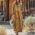 Kayleigh | Vintage Oversized Lange Mouwen Jurk
