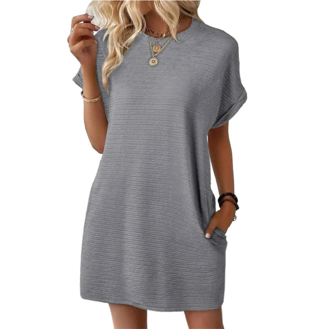 Tiffany | Minimalistische Ronde Hals Zomerkleed