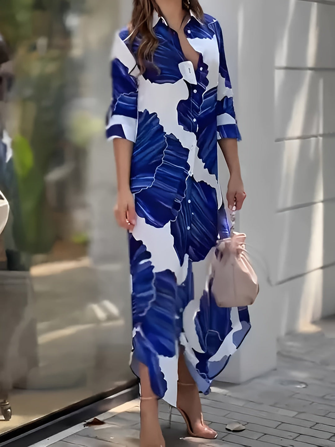 Larissa | Vloeiende Print Maxi Jurk