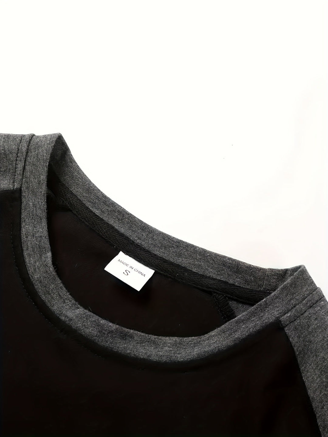 Trevor | Twee-Tone Raglan Lange Mouwen Top