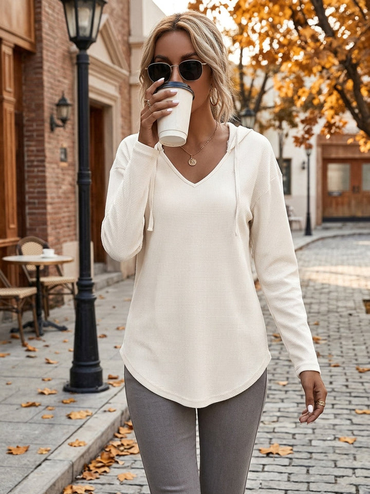 Kendra | Ontspannen V-Hals Hoodie