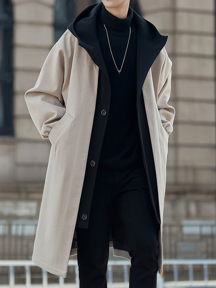 Harrison | Verfijnde Lange Hooded Coat