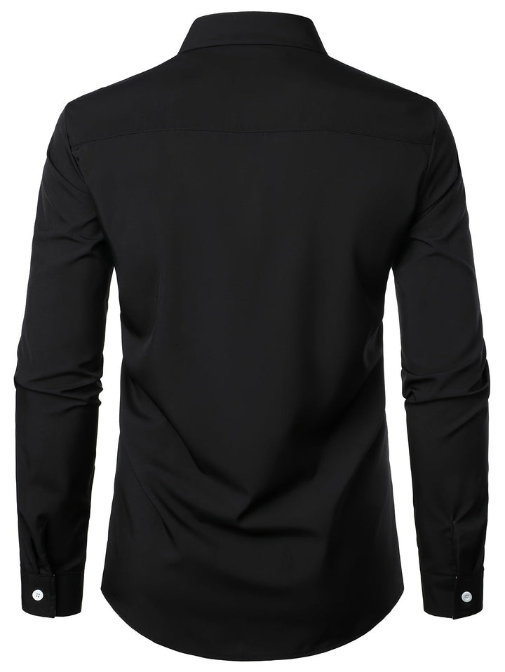Lucille | Contrast-Trim Lange Mouw Shirt