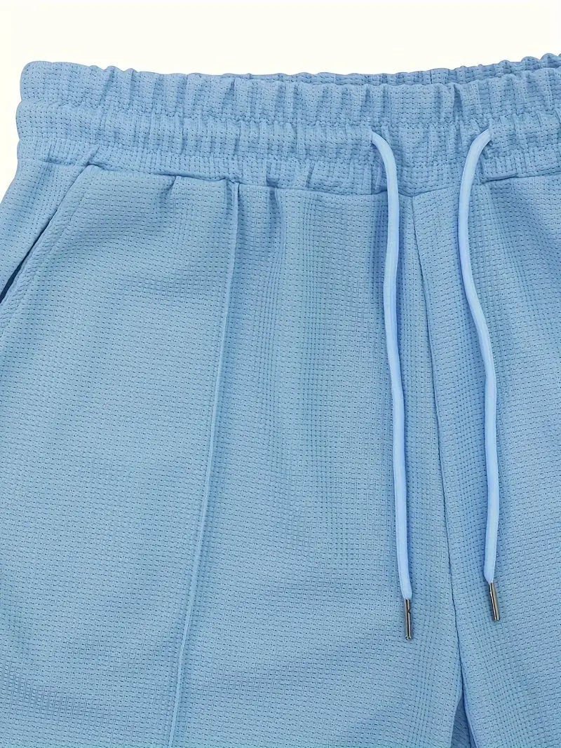 Grayson | Klassieke Rits Shirt en Korte Set