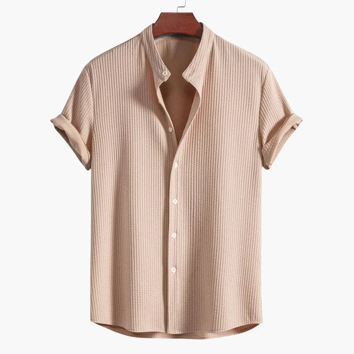 Cyrus | Verfijnde Staande Kraag Shirt