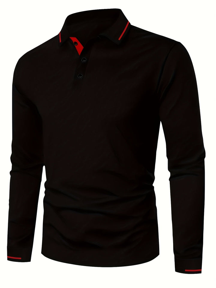 Dalton | Verfijnde Lange Mouwen Polo Shirt