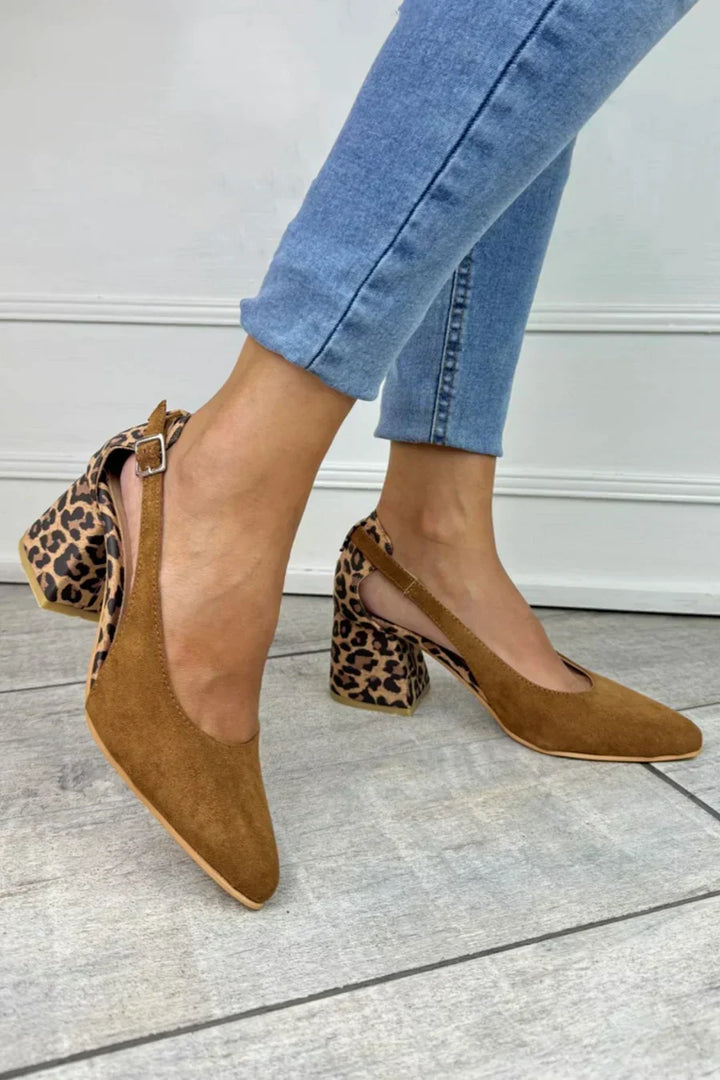 Darlene | Stijlvolle Slingback Hakken met Luipaardprint