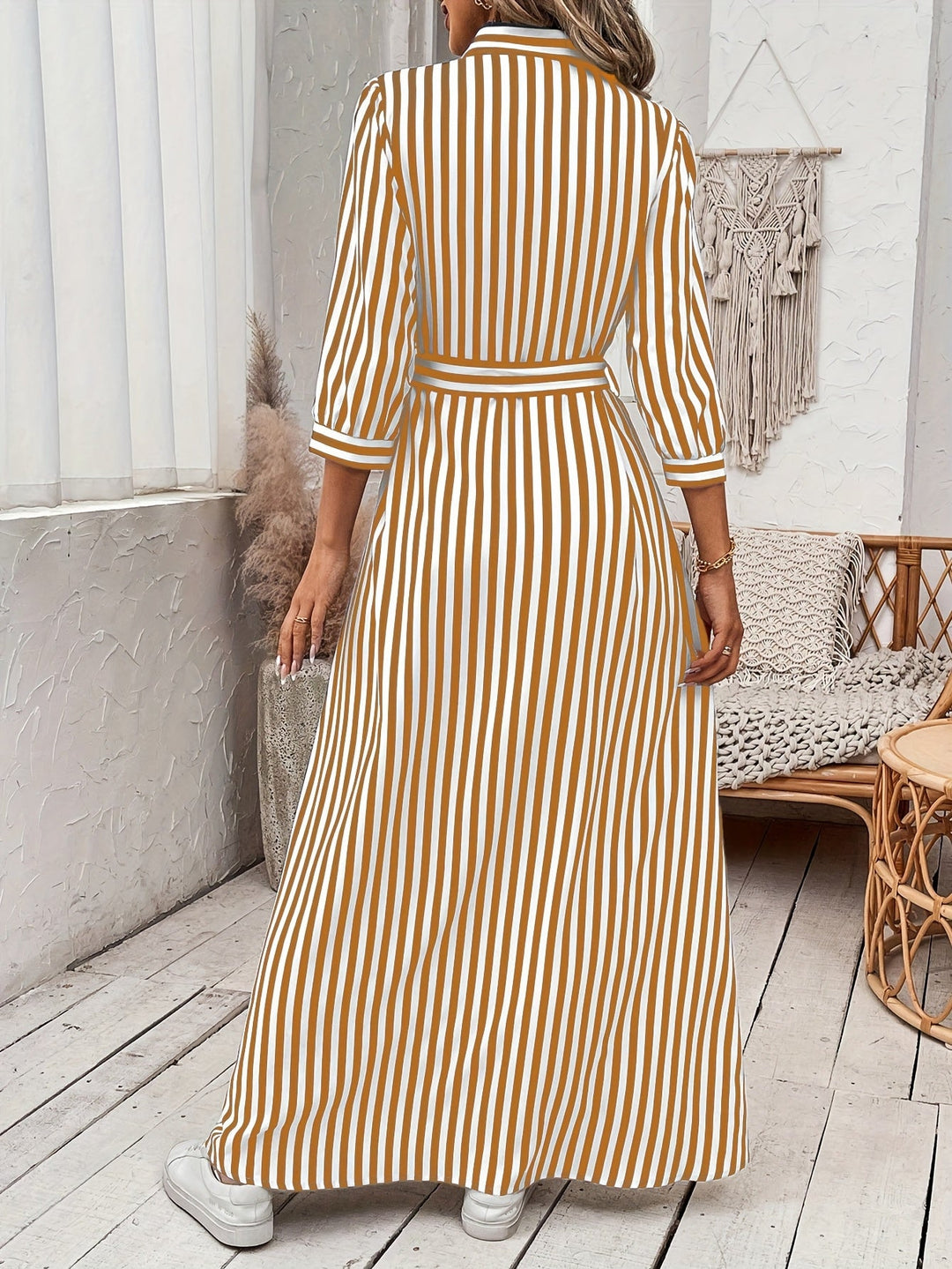 Meredith | Geknoopte Maxi Jurk