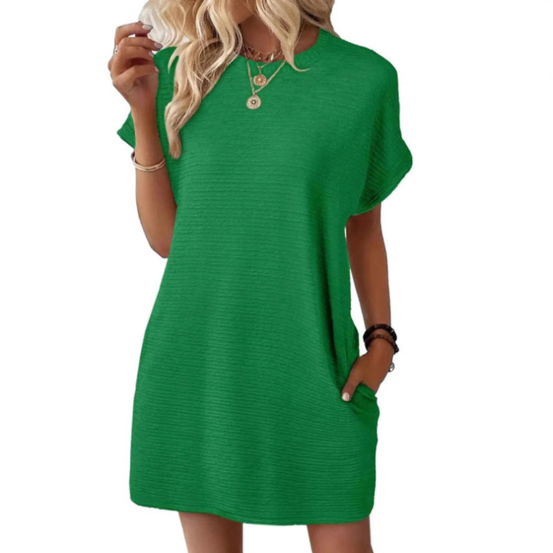 Tiffany | Minimalistische Ronde Hals Zomerkleed