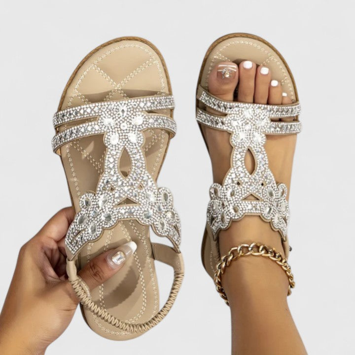 Rebecca | Elegante Orthopedische Beads Sandalen