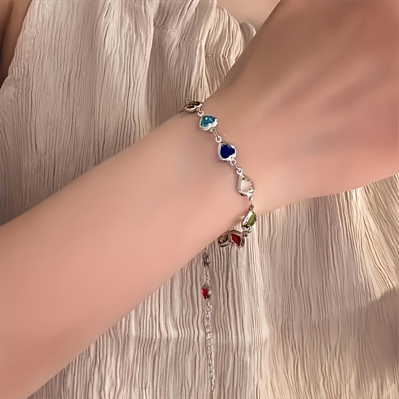 Gail | Stijlvolle Multicolor Hartvormige Armband