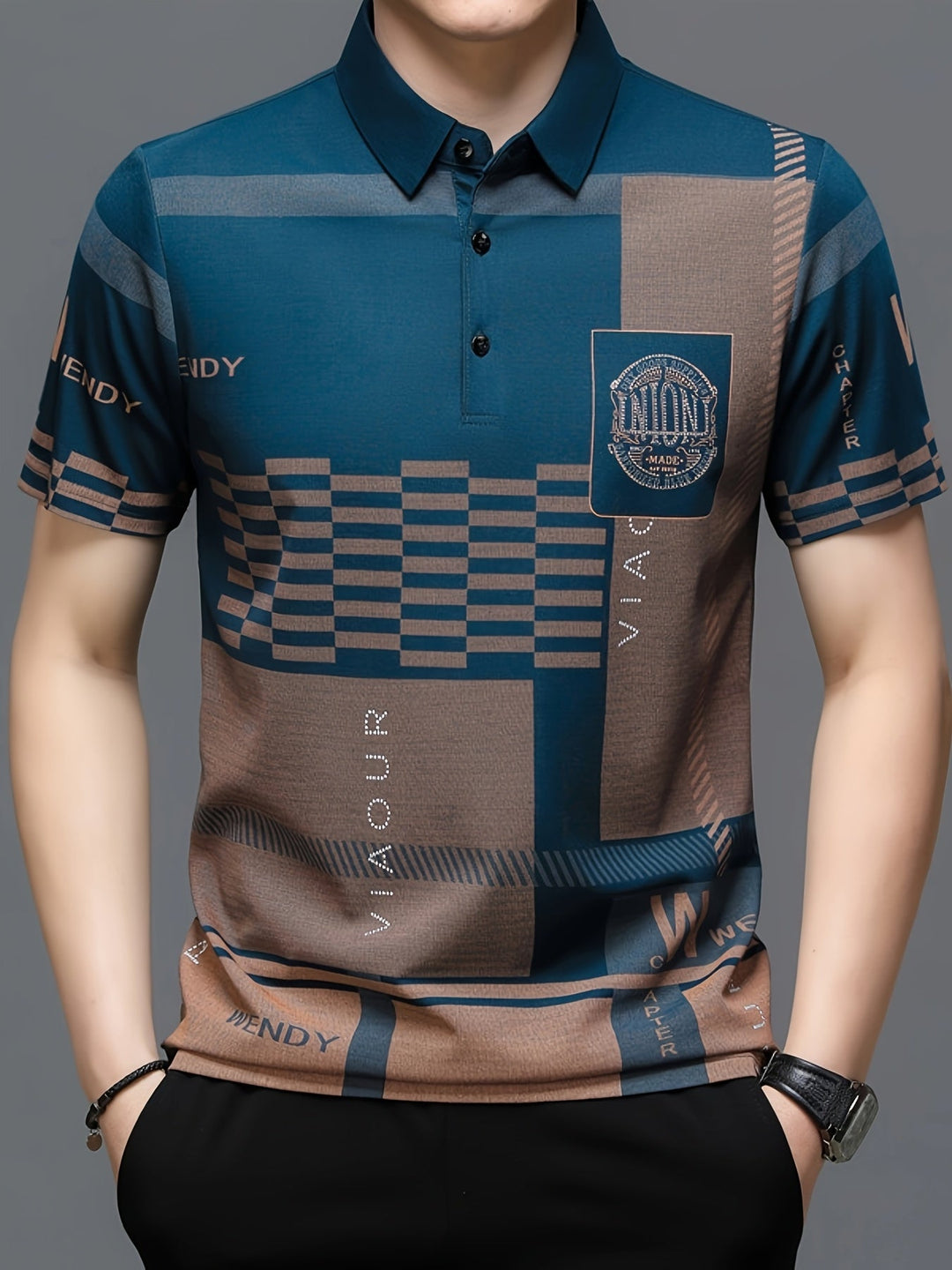 Nathaniel | Verfijnde Kleurblok Polo Shirt