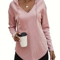 Kendra | Ontspannen V-Hals Hoodie