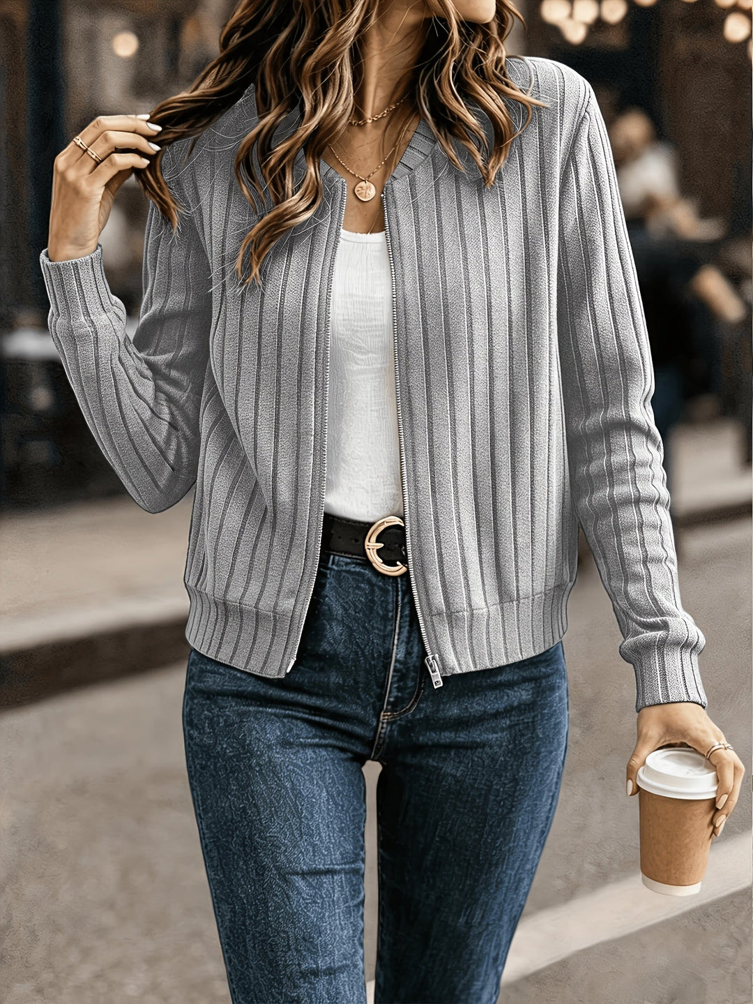 Blair | Geribbelde Rits-Jack