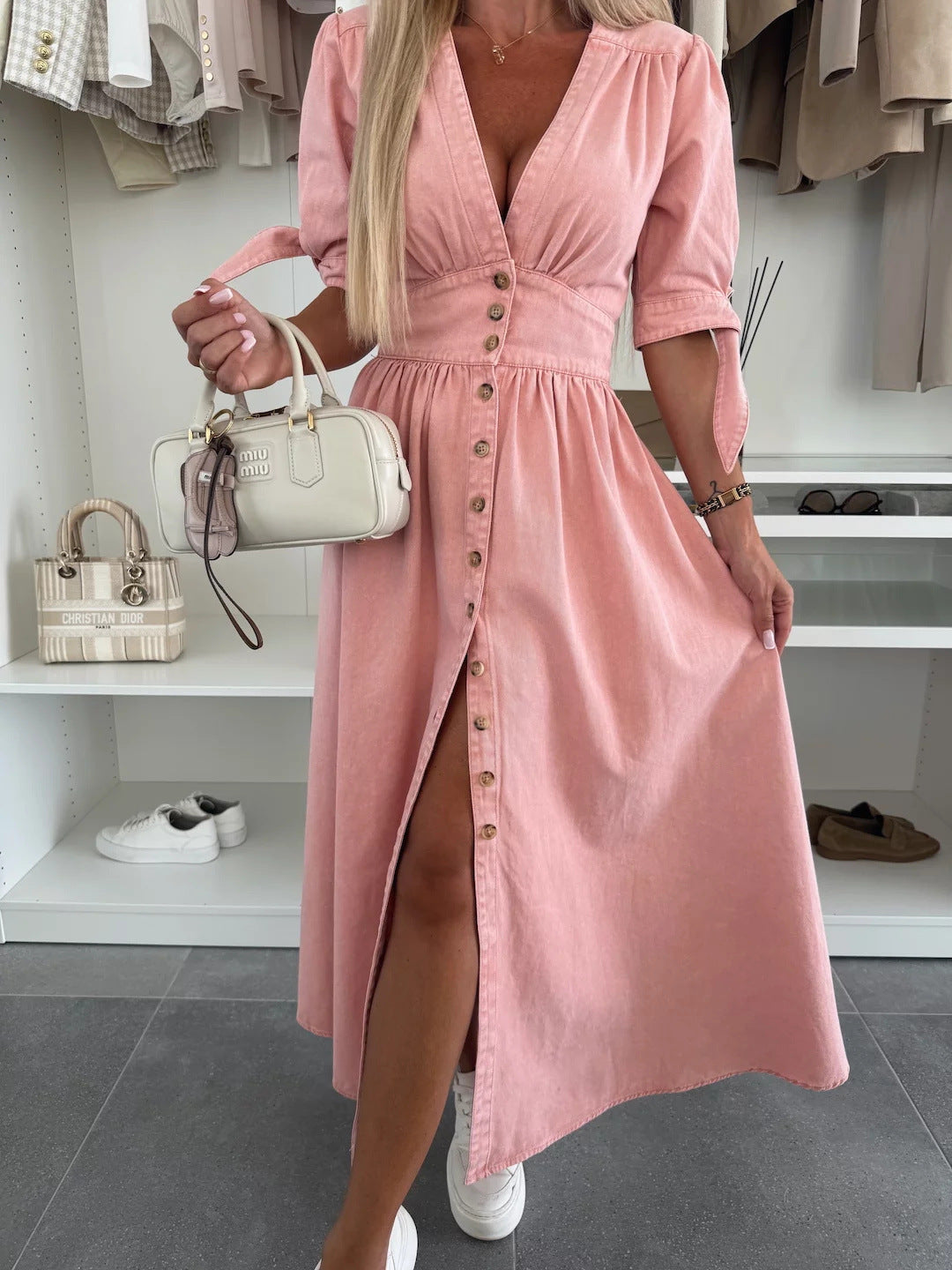 Koningin | Sexy Denim Jurk