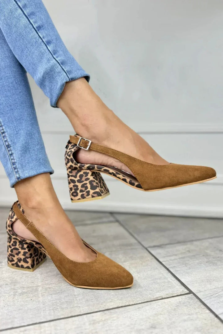 Darlene | Stijlvolle Slingback Hakken met Luipaardprint