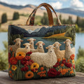 Lauren | Artistieke Schapen Bloemen Design Tote Bag