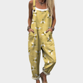 Briana | Comfortabele Bee Art Pocket Jumpsuit