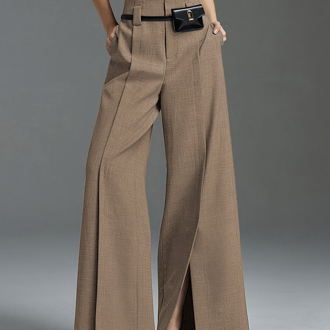 Lorraine | Wijde Pijpen Split Broek