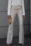 Camila | Glanzende Flared Broek