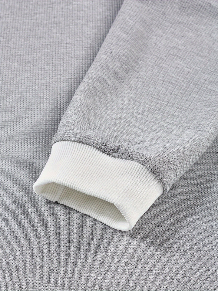Gareth | Getextureerde Lange Mouwen Polo Shirt