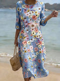 Brooke | Elegante Bloemen Dotted Jurk