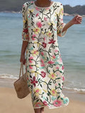 Erica | Elegante Multicolor Bloemenjurk