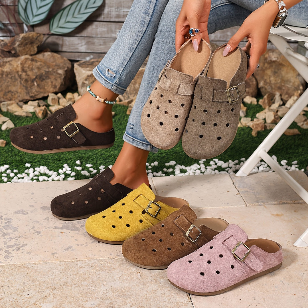 Marion | Slip-On Klompen met Gesp-Detail