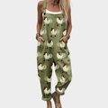 Clara | Comfortabele Kippenschema Jumpsuit