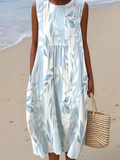 Eleanor | Elegante Blader Midi-jurk