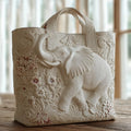 Patricia | Elegante Olifant Kunst Tote Bag