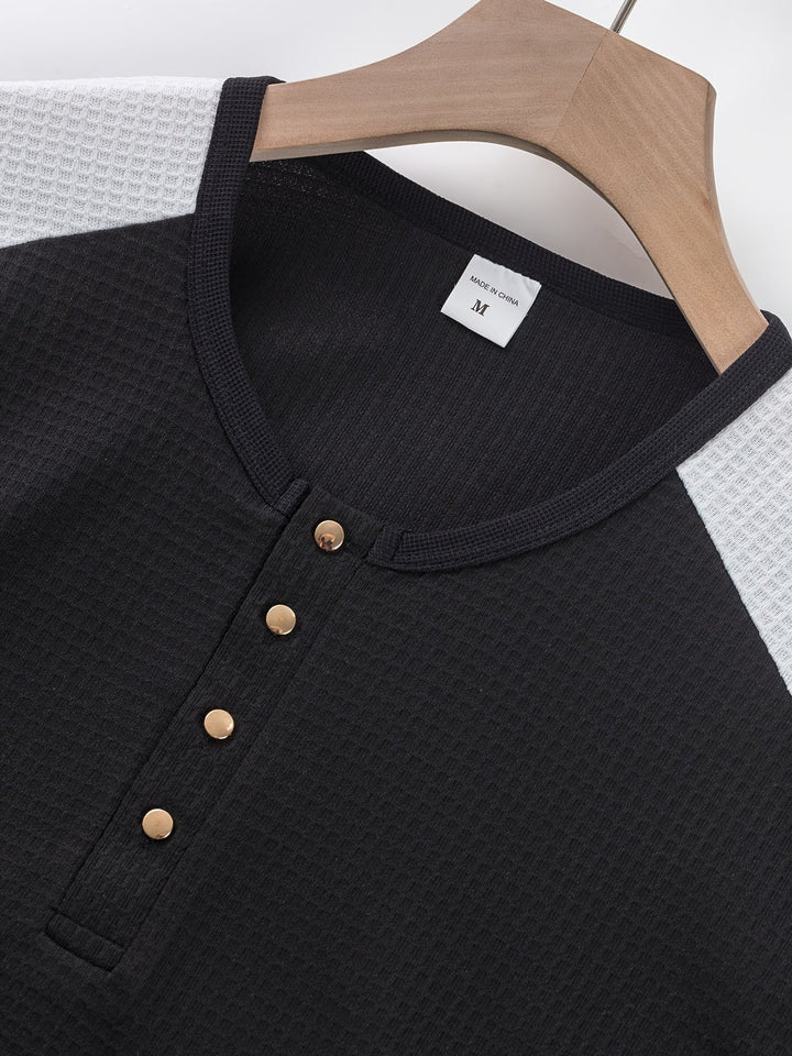 Curtis | Getextureerde Lange Mouwen Henley