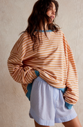 Paula | Gestreepte Ronde Hals Pullover