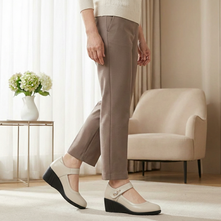 Monica | Elegante Comfort Schoenen met Middelhoog Hak