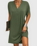 Brittany | Casual V-hals Mini Jurk