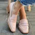 Micah | Elegante Brede Hak Glanzende Mocassins