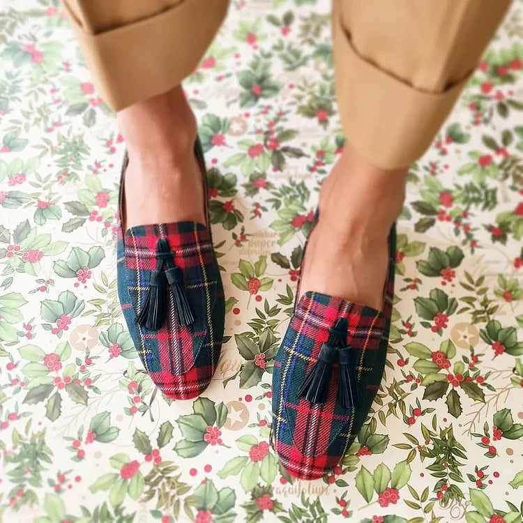 Addison | Schotse Fringes Chic Loafer