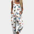 Doris | Comfortabele Kippen Kunst Jumpsuit